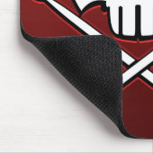 Muismat van zware metalen Mousepad Rock & Roll Dru (Hoek)