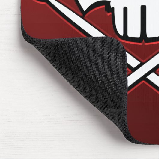 Muismat van zware metalen Mousepad Rock & Roll Dru (Hoek)