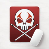 Muismat van zware metalen Mousepad Rock & Roll Dru (Met muis)