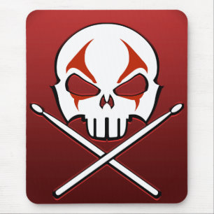 Muismat van zware metalen Mousepad Rock & Roll Dru