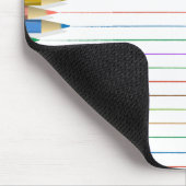 Muismat - Verkleurde potloodlijnen (Hoek)