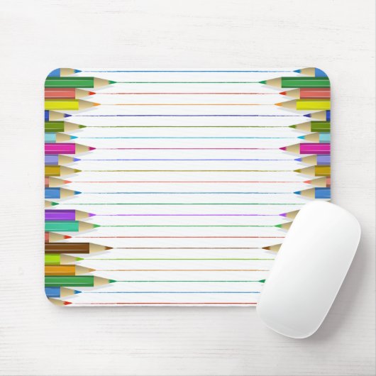 Muismat - Verkleurde potloodlijnen (Met muis)