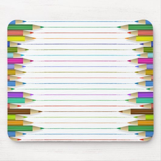 Muismat - Verkleurde potloodlijnen (Voorkant)