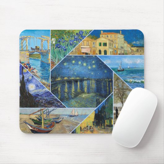 MUISMAT - Vincent van Gogh 9-Afbeelding Collage #2 (Met muis)