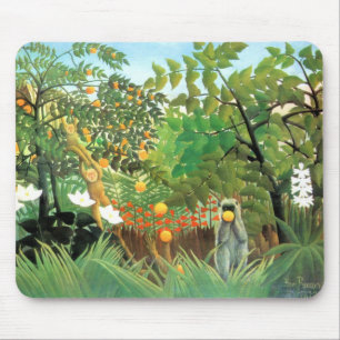 Muismat Vintage Kunst Exotisch Landschap