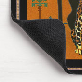 Muismat Vintage Kunst Luipaard (Hoek)