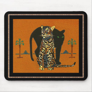 Muismat Vintage Kunst Luipaard