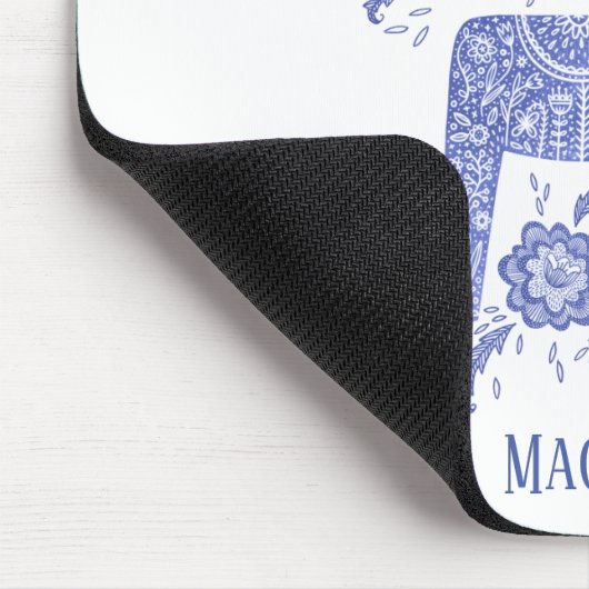 Muismat voor aangepaste benaming blauwe dala Paard (Hoek)