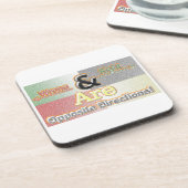 Muismat voor acrylwand, vleugeldoos, glas C Bier Onderzetter (Linkerzijde)