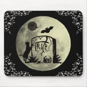 Muismat voor afspeelbare zwarte kat