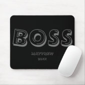 Muismat voor boss Modern Typografie (Met muis)