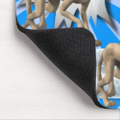 Muismat voor de goedkeuring van een blauw katje! M (Hoek)