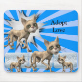 Muismat voor de goedkeuring van een blauw katje! M (Voorkant)