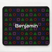 Muismat voor gamingthemacontrolemechanisme Buttonn (Voorkant)