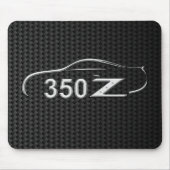 Muismat voor het ontwerp van koolstofvezel in de w (Voorkant)