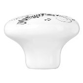 Muismat voor het ontwerpen van pianotoetsenbordmuz keramische knop (Zijkant)