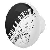 Muismat voor het ontwerpen van pianotoetsenbordmuz keramische knop (Rechts)