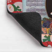 Muismat voor kerstmuziekboeken (Hoek)