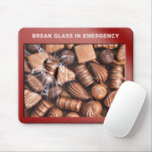 Muismat voor noodChocolade (Met muis)