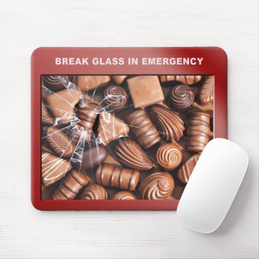 Muismat voor noodChocolade (Met muis)