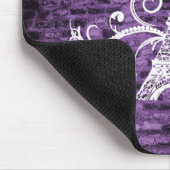 Muismat voor Paarse Eiffeltoren (Hoek)