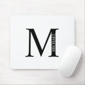Muismat voor persoonlijk monogram en naam (Met muis)