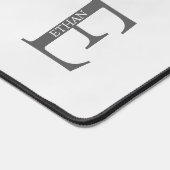 Muismat voor persoonlijk monogram en naam bureaumat (Hoek)