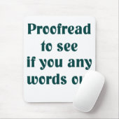 Muismat voor review (Met muis)