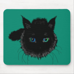 Muismat voor zwarte kat - Aangepaste kleuren