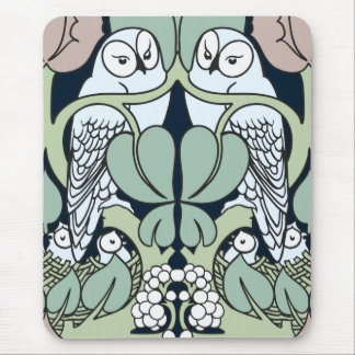 Muismat Voysey Art Nouveau Owl Nest Pattern
