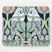Muismat Voysey Art Nouveau Owl Nest Pattern (Voorkant)