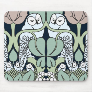 Muismat Voysey Art Nouveau Owl Nest Pattern