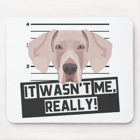 Muismat Weimaraner (Voorkant)