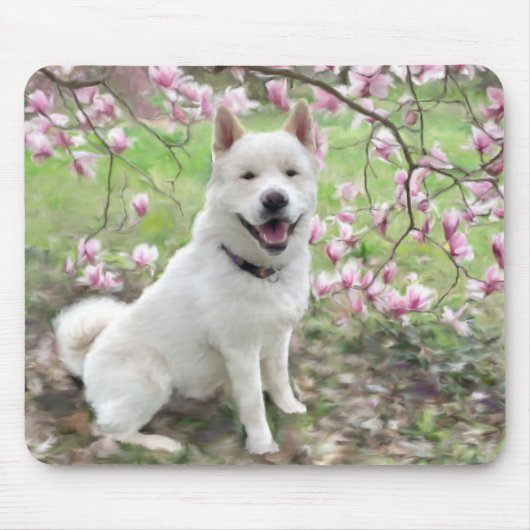 Muismat - White Akita (Voorkant)