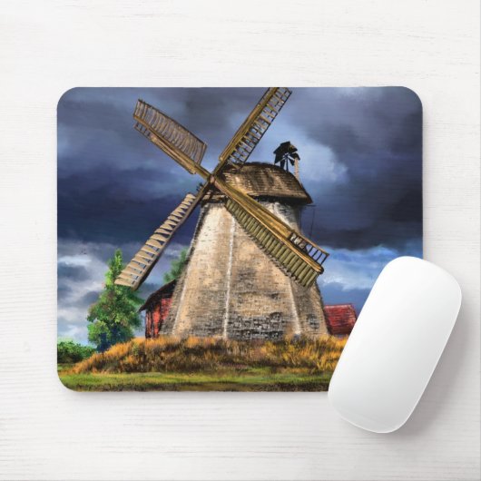 Muismat Windmolenlandschap Nederland (Met muis)