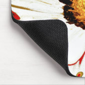 Muismat Wit Rode Bloem (Hoek)