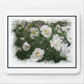 Muismat Witte bloemen (Voorkant)