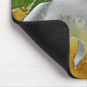 Muismat Witte bloemen (Hoek)