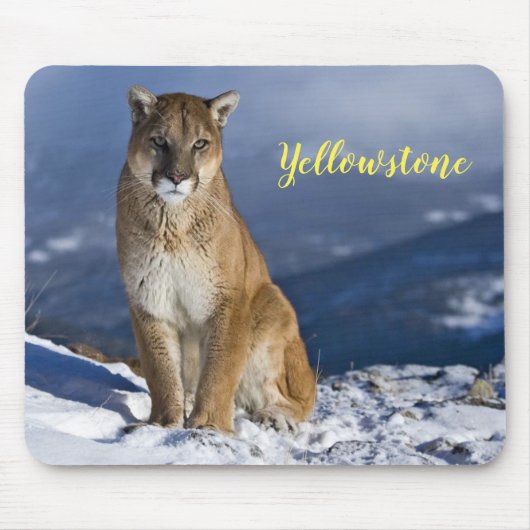 Muismat-Yellowstone Mountain Lion Muismat (Voorkant)