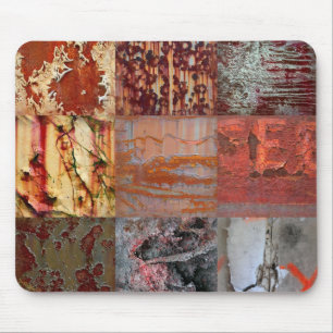 Muismat ZIZZAGO Art Roestige Straat Patch