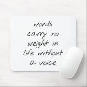 Muismat zonder stem (Met muis)