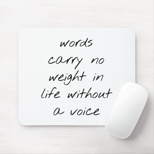 Muismat zonder stem (Met muis)