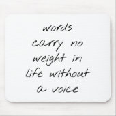 Muismat zonder stem (Voorkant)