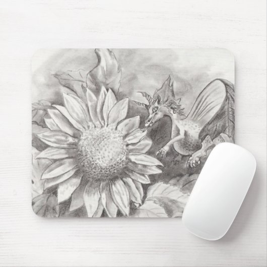 Muismat Zonnebloemdraak (Met muis)