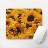 Muismat zonnebloemen (Met muis)