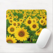 Muismat zonnebloemen (Met muis)