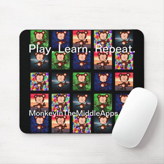 Muismat zwart (Met muis)