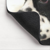 Muismat zwart-wit Cocker Spaniel (Hoek)