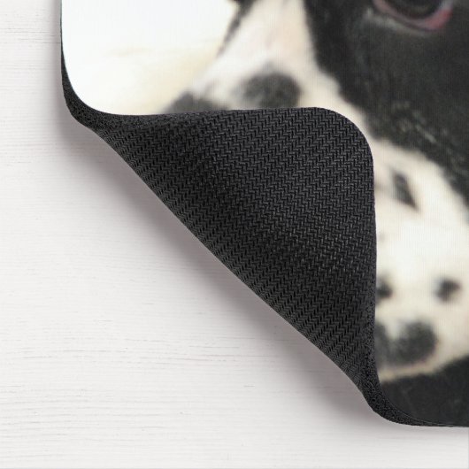 Muismat zwart-wit Cocker Spaniel (Hoek)