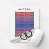 Muismat zwart-wit diamant (Met muis)